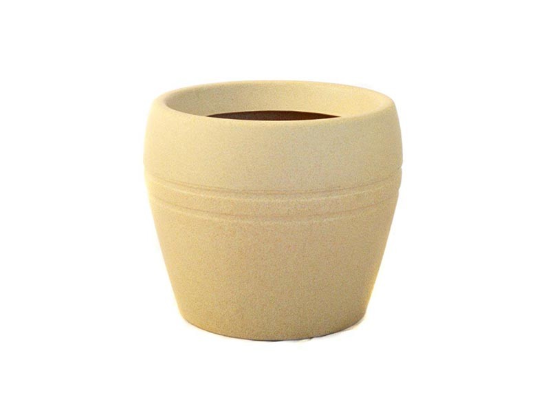 Vaso Redondo em Polietileno - Kalli 35 - B32cm x A35cm