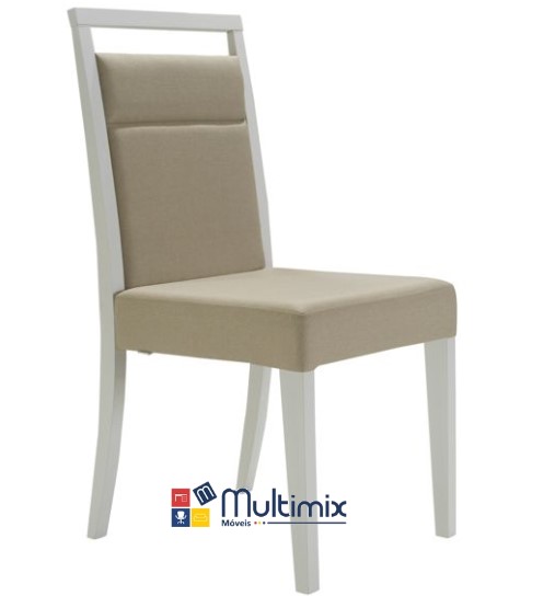 Cadeira para Sala de Jantar / Área Gourmet Luxor - em madeira estofada *diversas opções de revestimento
