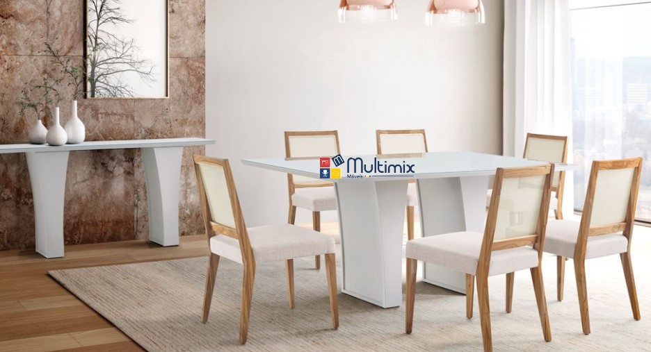 Cadeira para Sala de Jantar / Área Gourmet Bariloche - em madeira estofada *diversas opções de revestimento