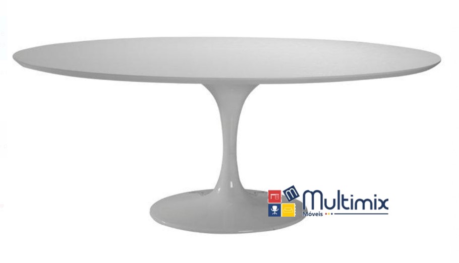 Mesa de Jantar Saarinen - modelo OVAL com 2,20 m x 1,20 m