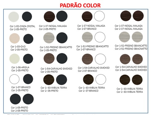 Gaveteiro Pedestal 4 Gavetas 46 x 45 | Linha Prima Impact 40mm