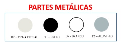 Gaveteiro Fixo 2 Gavetas - Gaveta em Aço 40 x 23 | Linha Prima Impact 40mm