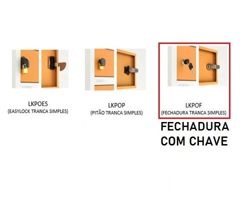 Locker Caixa Postal De Aço Correspondência I Porta Celular e Objetos - 30 Portas | Fechadura, Portas Cor Laranja, Easylock, Cores Diversas