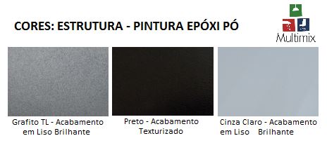 Mesa para Refeitório 8 Lugares - Tampo 28mm Laminado | Banco Escamoteável