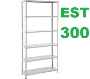 Estante De Aço 6 Prateleiras EST-300/26 Econômica | Chapa 26 - 25 Kg/prat.