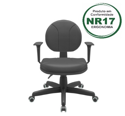 Cadeira Operativa Executiva Backplax - Base Standart *Braço Regulável