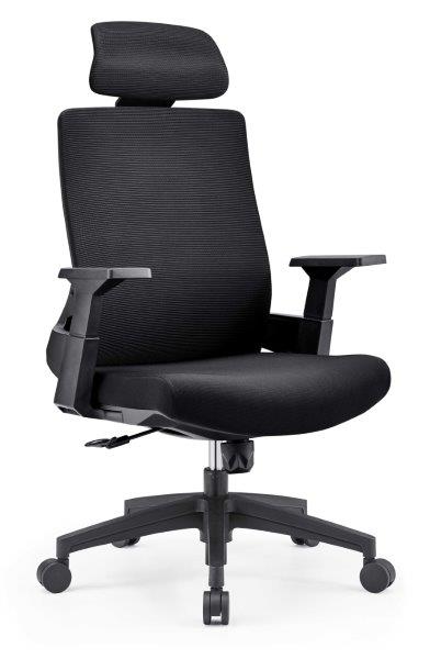 Cadeira Para Escritório ELITE FLEX PLUS Presidente *com Encosto De Cabeça - Assento Estofado / Encosto Em Tela - Cadeiras Home Office