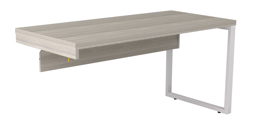 Mesa Diretiva Pé Quadrado Para Armário Lado Esquerdo 150 X 70 | Linha Prima ARQ 40mm