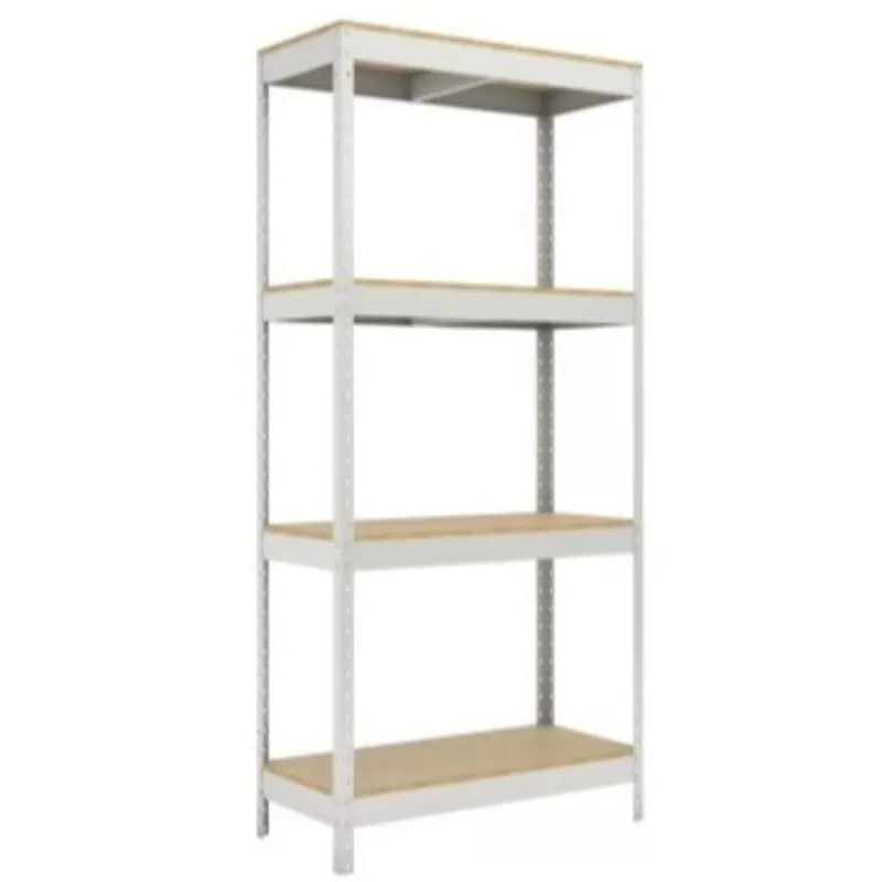 Estante de Aço 4 Prateleiras Edppm-m 600/920 | Chapa 14 - Capacidade 300 Kg - Planos em Madeira Bp