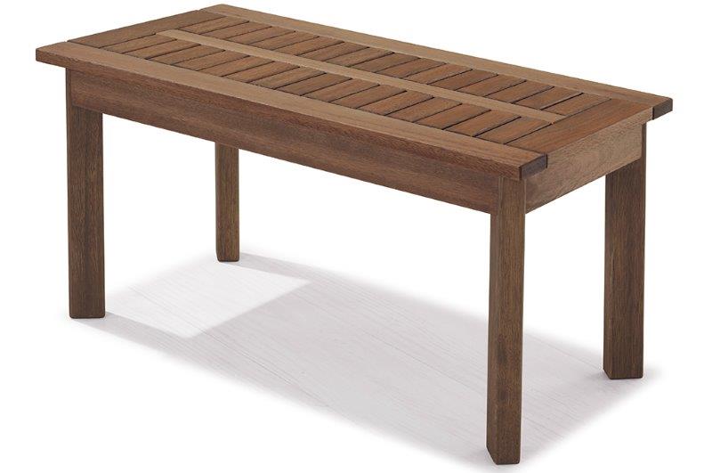 Mesa de Centro Primavera 80cm - Madeira Eucalipto, Stain Jatobá - Espaço Casa e Jardim