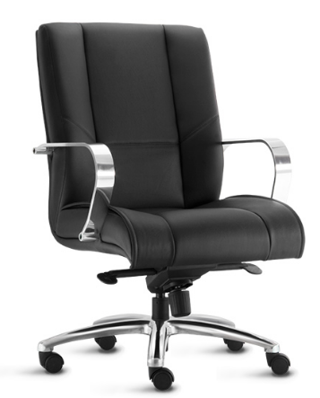 Cadeira Para Escritório New Onix Diretor - Estrutura Cromada Giratória